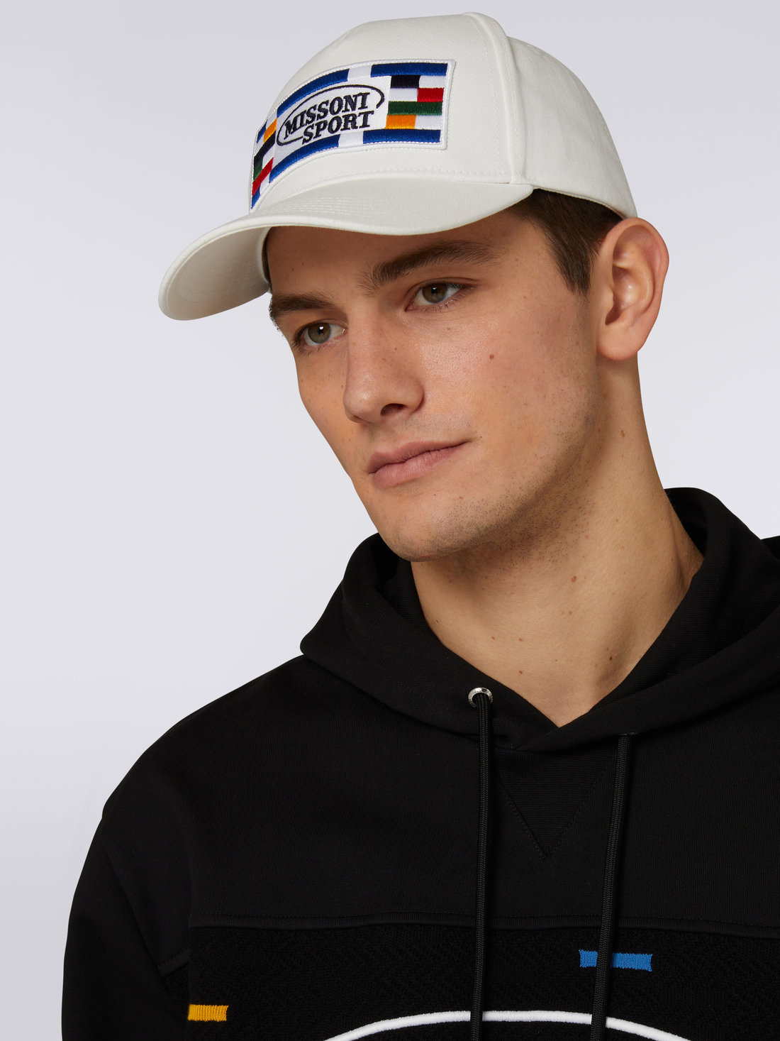 Cotton baseball cap with logo, White  - 8051575744396 - 3