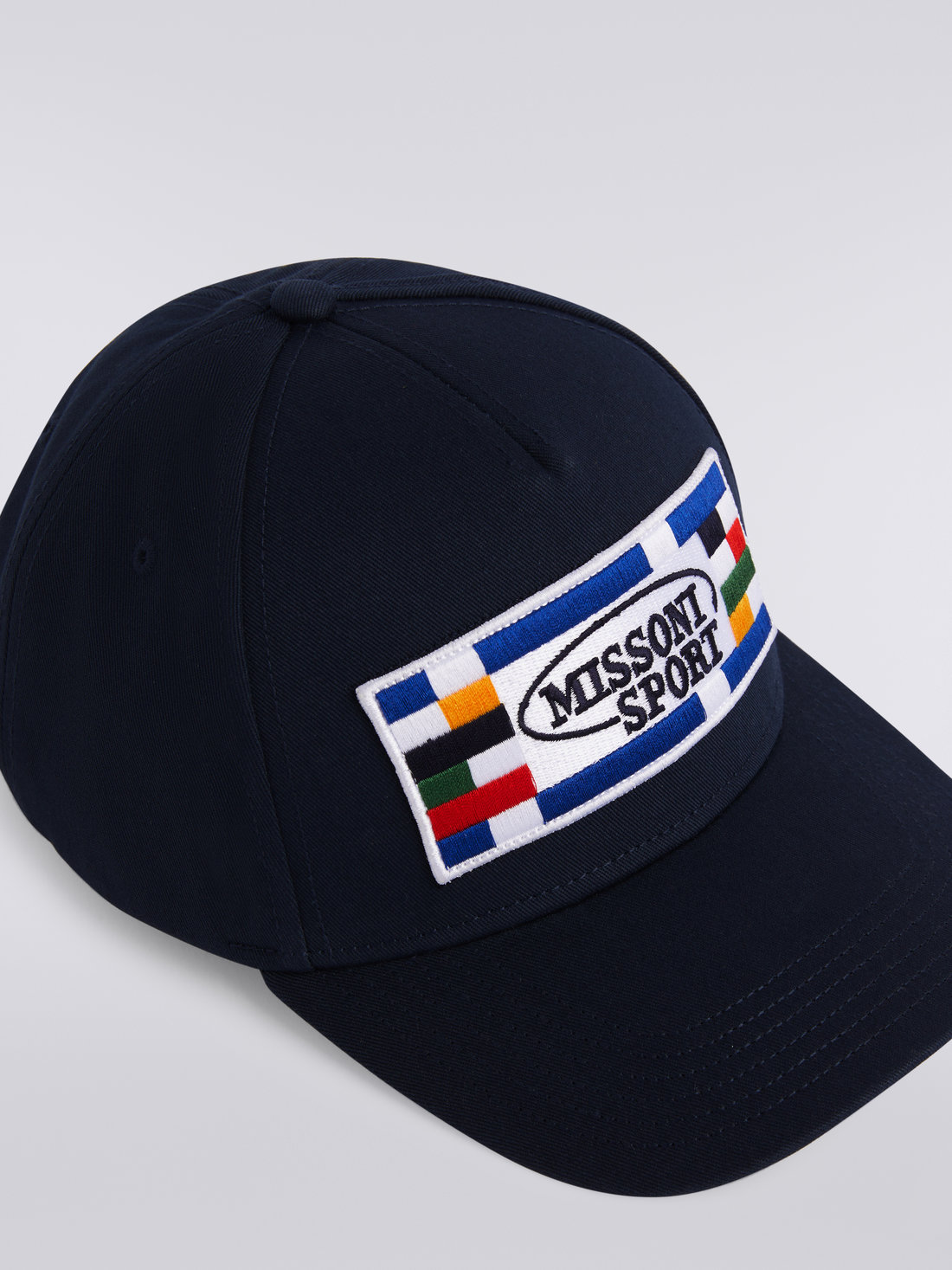 Cotton baseball cap with logo, Navy Blue - 8051575742972 - 2
