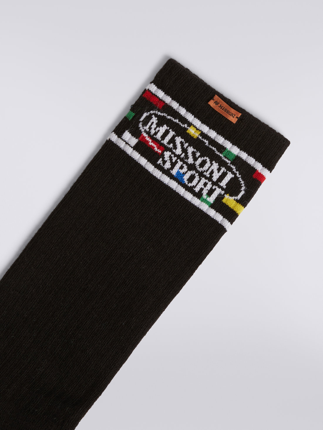 Cotton terry socks with Legacy logo, Black    - OS23SS03BW00N1SM8OS - 2