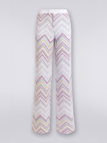Classic trousers with sequins, Multicoloured  - DS23SI1HBC002USM8LU