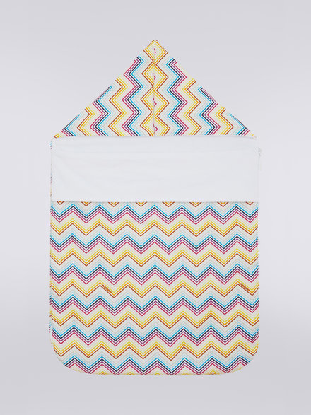 Multicoloured zigzag cotton sleeping bag, Multicoloured  - KS23SS03BV00DFS019C