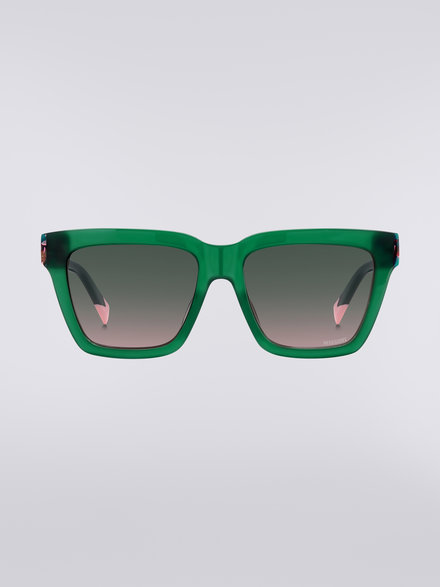 Missoni Seasonal Acetate Sunglasses, Green & Pink - LS23S00SBV008BSM8GI