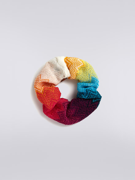 Multicoloured viscose scrunchies, Multicoloured  - LS23WS0XBV00DCSM67U