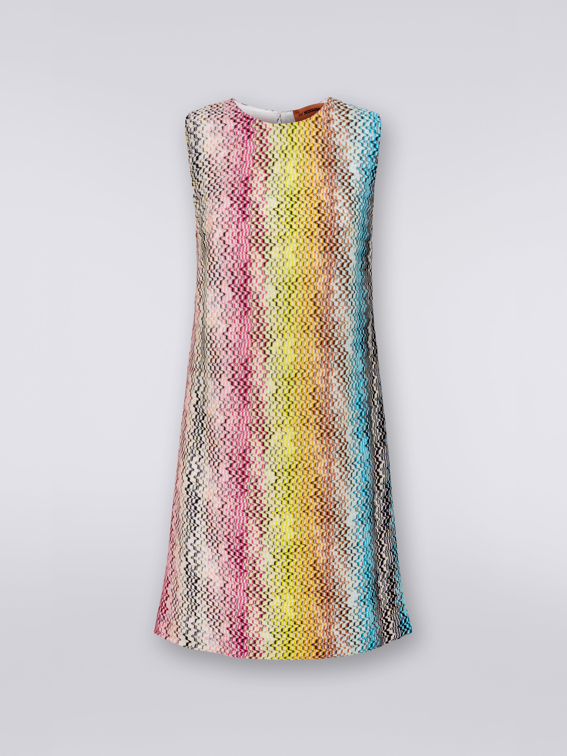 Viscose A-line dress, Multicoloured  - 0